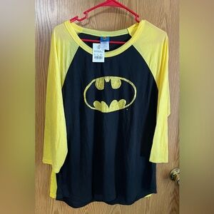 Womens Batman top with attached cape. Size 2x
